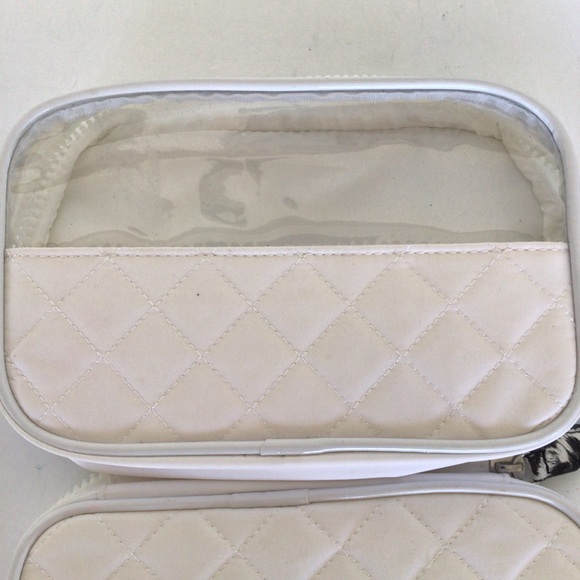 TRISH MCEVOY QUILTED WHITE MAKEUP BAG - Picture 8 of 13